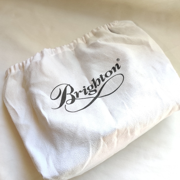 Brighton Leather Gabriella Medallion Tote Bag Retired Design Rare Pewter - Picture 10 of 10